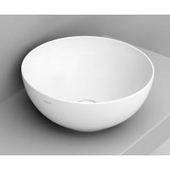 Ceramica Dolomite Noemi Waschbecken 44x44 cm rund Aufsatzwaschbecken weiß matte D310641