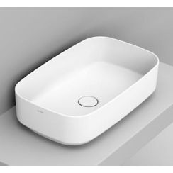 Ceramica Dolomite Noemi Waschbecken 62x38 cm rechteckig Aufsatzwaschbecken weiß matte D311041