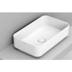 Ceramica Dolomite Waschbecken 60x36 cm rechteckig Aufsatzwaschbecken weiß matte D311141