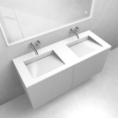 Set Waschbecken Oltens Stila 40205000, Badschrank Oltens Lun Rilla 60027000