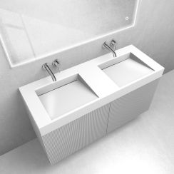 Set Waschbecken Oltens Stila 40004000, Badschrank Oltens Lun Rilla 60027000