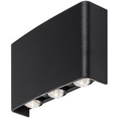 Rabalux Portel Außenwandleuchte 3x5 W schwarz 77192