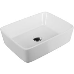 Actima Forka Waschbecken 48x37 cm rechteckig Aufsatzwaschbecken weiß CEAC.3402.480.WH