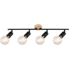 Rabalux Pablo Deckenlampe 4x40 W schwarz 3979