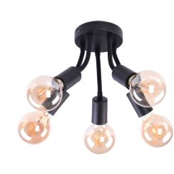 Rabalux ALMUS Deckenlampe 5x60 W schwarz 6809