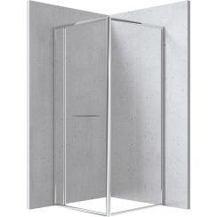 Deante Blur Duschkabine 90x90 cm quadratisch chrom Glanz/durchsichtiges Glas KQB_0099P
