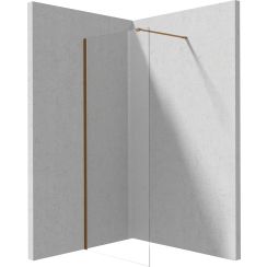 Deante Prizma Walk-In Duschwand 70 cm braun gebürstet/durchsichtiges Glas KTJ_C37P