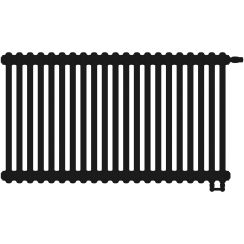Irsap Tesi 3 Raumheizkörper 56.5x94.5 cm podłączenie unter schwarz IRS-TES-3056-21-K1-V