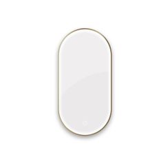 Oltens Nordlis Spiegel 50x100 cm oval mit Beleuchtung mit Spiegelheizung 64128510
