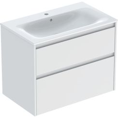 Geberit Selnova Square Waschtisch mit Unterschrank 80 cm weiß 504.139.00.1