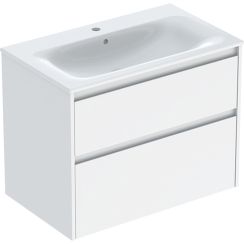 Geberit Selnova Square Waschtisch mit Unterschrank 80 cm weiß 504.139.01.1
