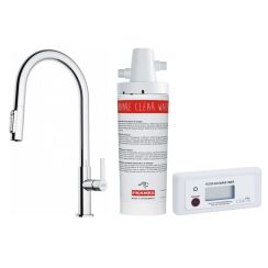 Set Küchenarmatur Franke Maris Slim Clear Water J Pull-Out 120.0730.870, Untertischfilter Franke Clear Water 133.0284.025