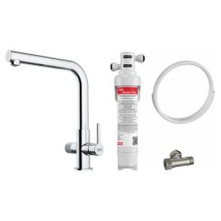 Set Küchenarmatur Franke Lina 120.0730.779, Untertischfilter Franke Clear Water 150.0730.809