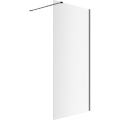 Excellent Vidoq Walk-In Duschwand 120 cm graphit gebürstet/durchsichtiges Glas KAEX.1506.1200.LP.AB