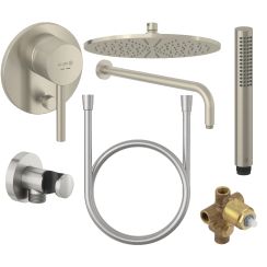 Set Kopfbrause Kludi A-QA 64330N5-00, Badewannen- und Duscharmatur Kludi Bozz 38716N576, 38624N, 66514N5-00, 39120N5-00, 61071N5-00, 60547N5-00