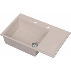 Ruvetti Axel 160 K Granitspüle 79x50 cm beige 3001AXK_BE160K_W