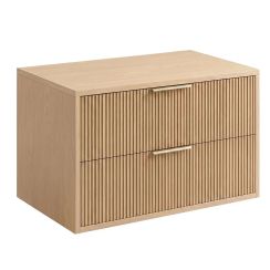 Rea Mono Badschrank 80x47x48 cm Unterschrank hängend beige REA-M0409