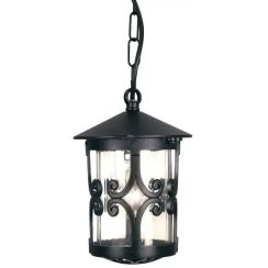 Elstead Lighting Hereford Pendelleuchte 1x60 W schwarz BL13B-BLACK