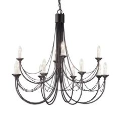Elstead Lighting Carisbrooke Pendelleuchte x60 W schwarz CB12-BLACK