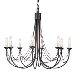 Elstead Lighting Carisbrooke Pendelleuchte x60 W schwarz CB8-BLACK