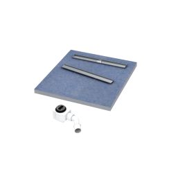 Schedline Esco-Line S4 bodengleiche Duschwanne 90 cm chrom 10ST.4S4-9090
