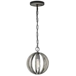 Elstead Lighting Allier Pendelleuchte 1x60 W holz FE-ALLIER-P-WW
