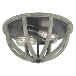 Elstead Lighting Allier Decke 2x60 W holz-eisen FE-ALLIER-F-WW