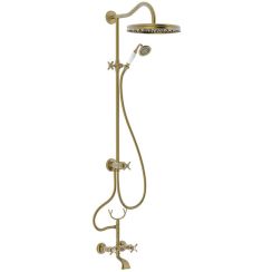 Tres Clasic Duschset Wandmontage mit Kopfbrause || 24217602LM