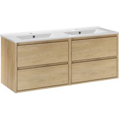 Set Waschbecken Comad Lava UM-8003-LAVA 120D -DP, Badschrank Comad Viola VIOLA CREMONA 82-60-46-2S