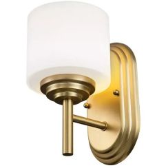 Elstead Lighting Malibu Wandleuchte 1x3 W messing FE-MALIBU1-BATH-BB
