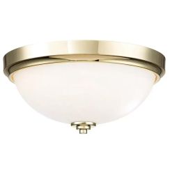 Elstead Lighting Malibu Decke 2x60 W messing FE-MALIBU-F-BATH-PB