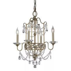 Elstead Lighting Gianna Pendelleuchte 4x60 W silber FE-GIANNA4