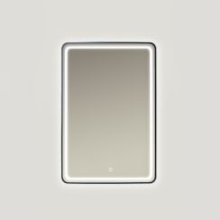 Ars Longa Verso Spiegel 60x80 cm rechteckig mit Beleuchtung schwarz LED-VERSO6080-C