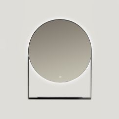 Ars Longa Zenith Spiegel 70x90 cm mit Beleuchtung schwarz LED-ZENITH7090-C
