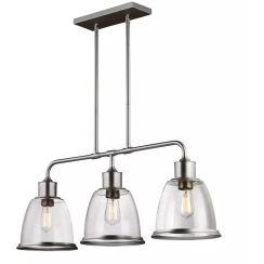 Elstead Lighting Hobson Deckenlampe 3x60 W nickel FE-HOBSON-3P-SN