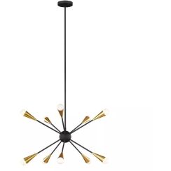 Elstead Lighting Jax Deckenlampe x3 W schwarz FE-JAX10-MB