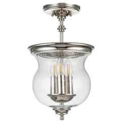 Elstead Lighting Pickering Lane Deckenlampe 3x40 W nickel FE-PICKERING-LANE-SF-PN