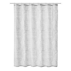 Kleine Wolke Linja Duschvorhang 200x180 cm grau 7848913305