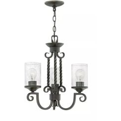 Elstead Lighting Casa Pendelleuchte 3x60 W schwarz HK-CASA3