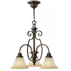 Elstead Lighting Cello Pendelleuchte 3x60 W braun HK-CELLO3