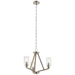 Elstead Lighting Deryn Pendelleuchte 3x60 W grau/aschfarben KL-DERYN3-DAG