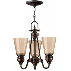 Elstead Lighting Mayflower Pendelleuchte 3x60 W braun HK-MAYFLOWER3