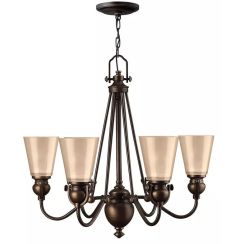 Elstead Lighting Mayflower Pendelleuchte 6x60 W braun HK-MAYFLOWER6