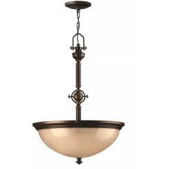Elstead Lighting Mayflower Pendelleuchte 3x60 W braun HK-MAYFLOWER-P-C