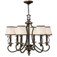 Elstead Lighting Plymouth Pendelleuchte 6x40 W braun HK-PLYMOUTH6