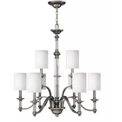 Elstead Lighting Sussex Pendelleuchte x40 W nickel HK-SUSSEX9