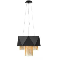 Elstead Lighting Zuma Pendelleuchte 6x60 W schwarz-gold HK-ZUMA6-SBG
