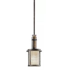 Elstead Lighting Ahrendale Pendelleuchte 1x60 W braun KL-AHRENDALE-MP