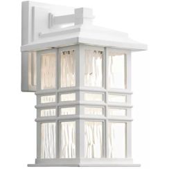 Elstead Lighting Beacon Square Außenwandleuchte 1x60 W weiß KL-BEACON-SQUARE-S-WHT