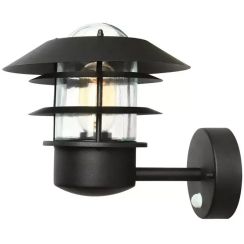 Elstead Lighting Helsingor Außenwandleuchte 1x60 W schwarz HELSINGOR-PIR-BK